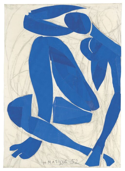 The Blue Nude by Henri Matisse (1952)