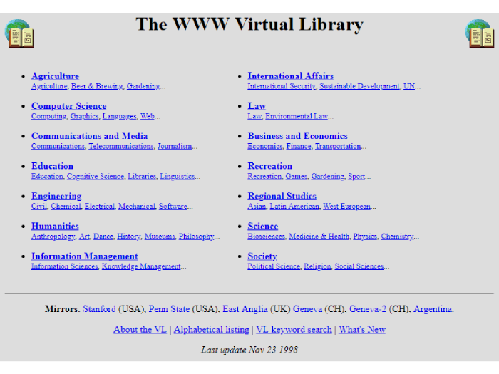 The Virtual Library